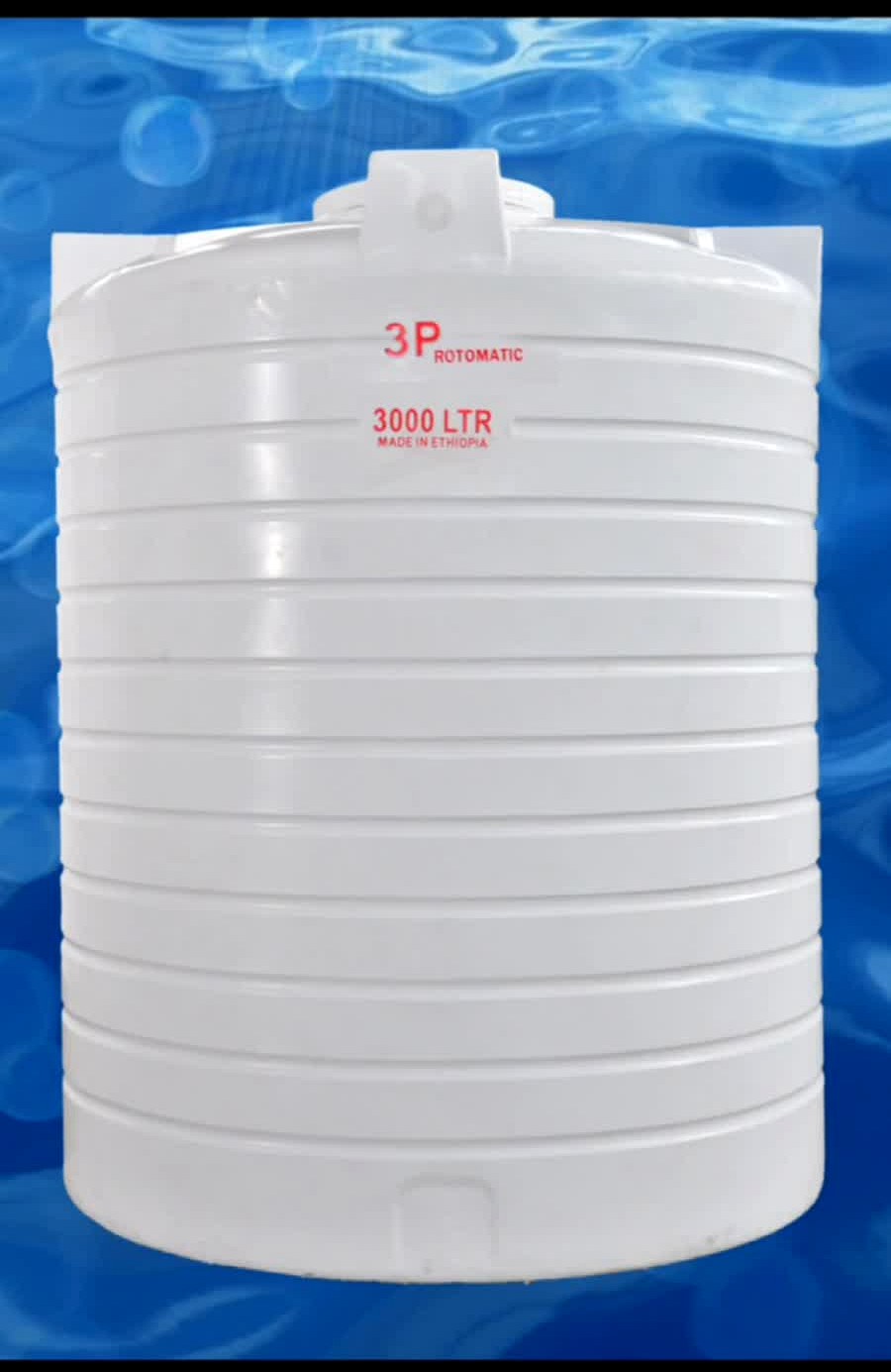 White 3P Rotomatic 3,000-liter water tank